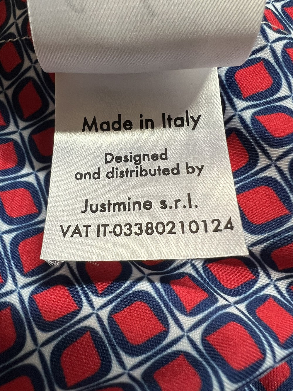 FEELING by JUSTMINE bikini double-face coppa C blu/rosso/bianco B2848C 6103 MADE IN ITALY