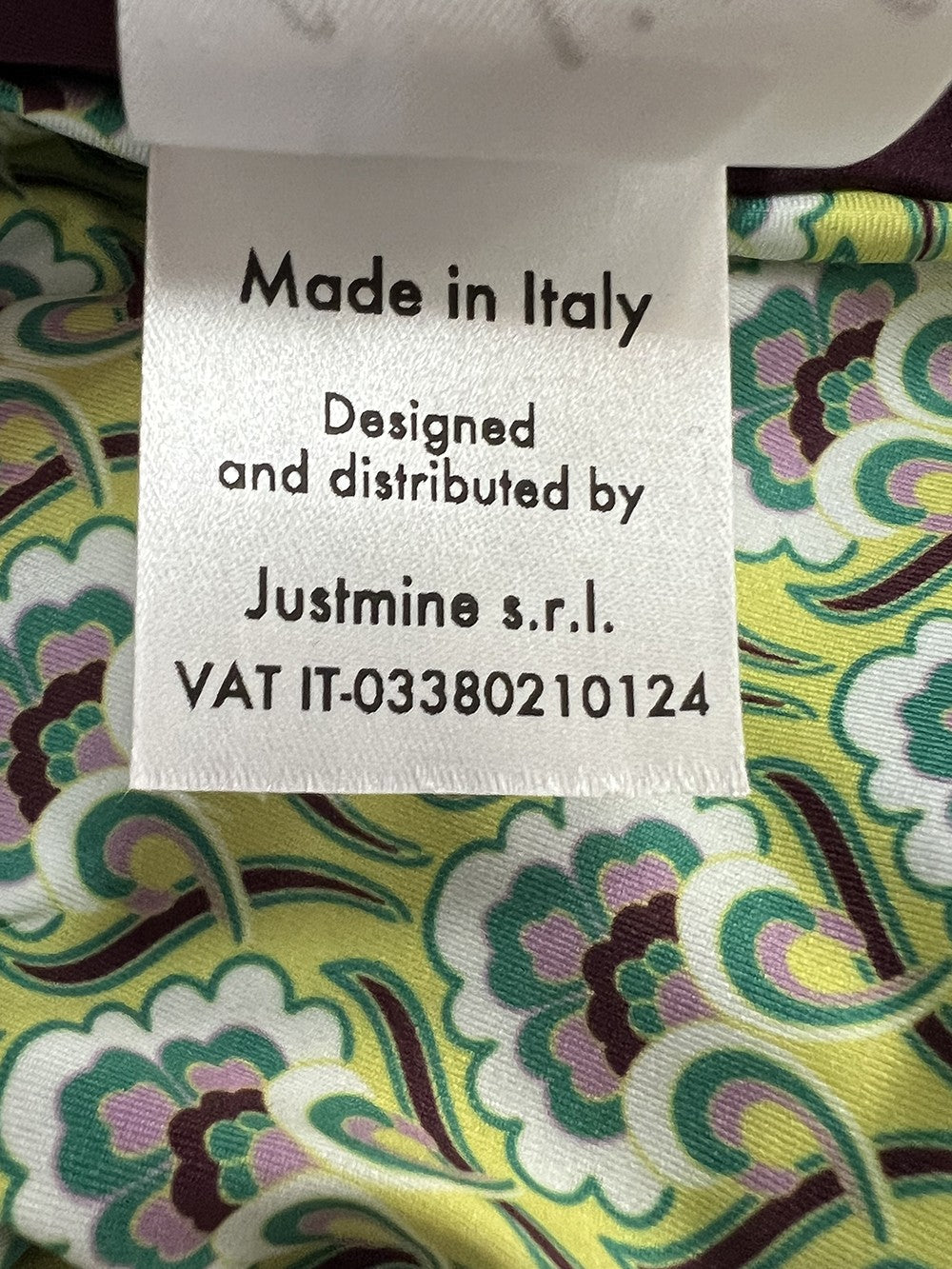 FEELING by JUSTMINE bikini double-face coppa C  fantasia verde/lime  B2848C 6101 MADE IN ITALY