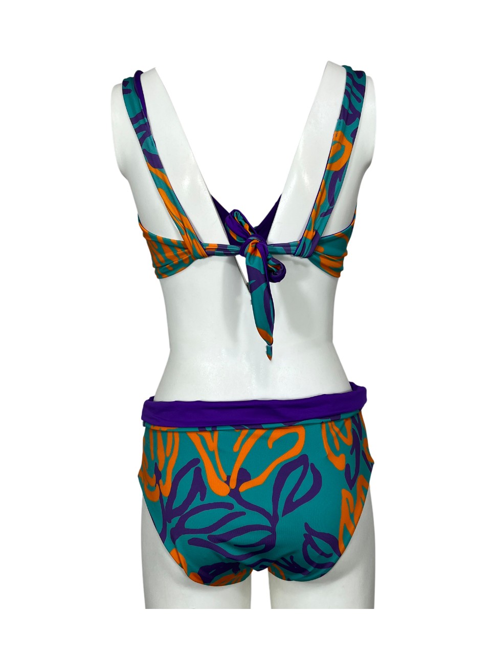 FEELING by JUSTMINE bikini double-face coppa C acqua/arancio/viola B2627C 6102 MADE IN ITALY