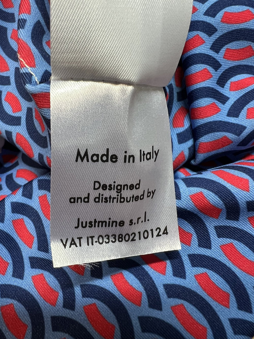 FEELING by JUSTMINE bikini double-face coppa C azzurra/multicolor B2627C 6100 MADE IN ITALY