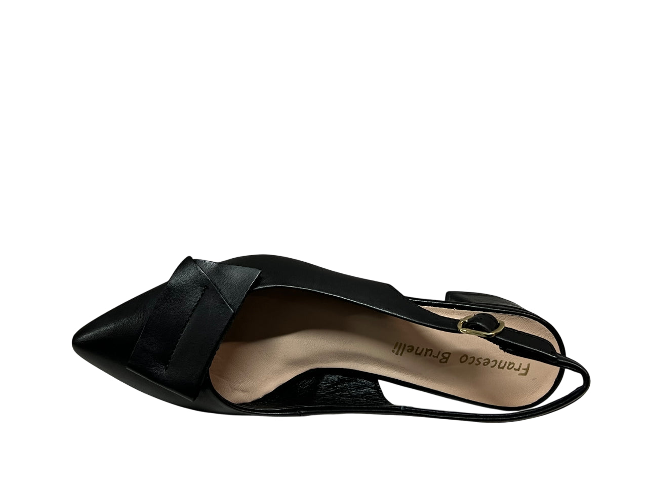 FRANCESCO BRUNELLI slingback donna a punta  5116 100% pelle