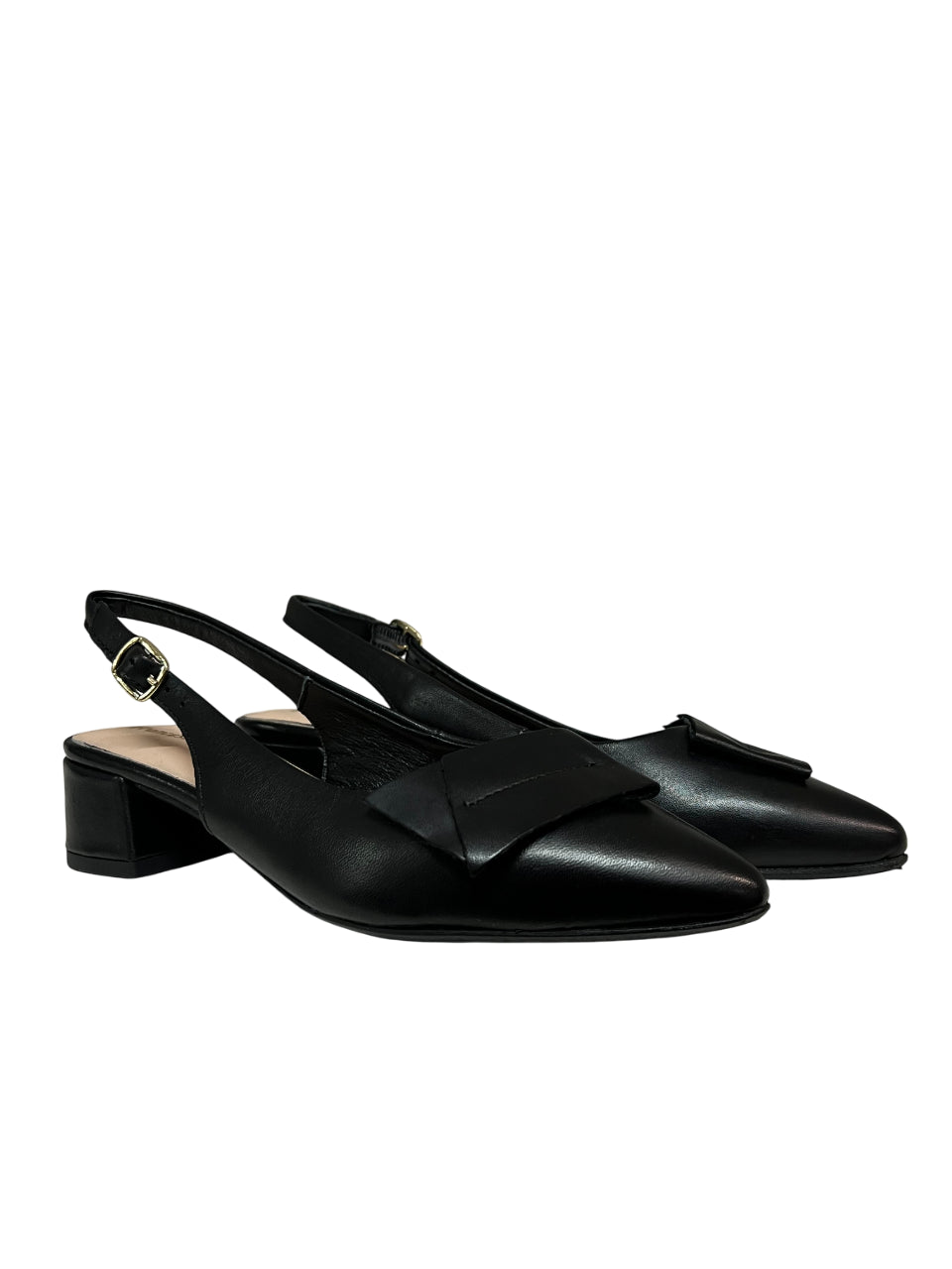 FRANCESCO BRUNELLI slingback donna a punta  5116 100% pelle