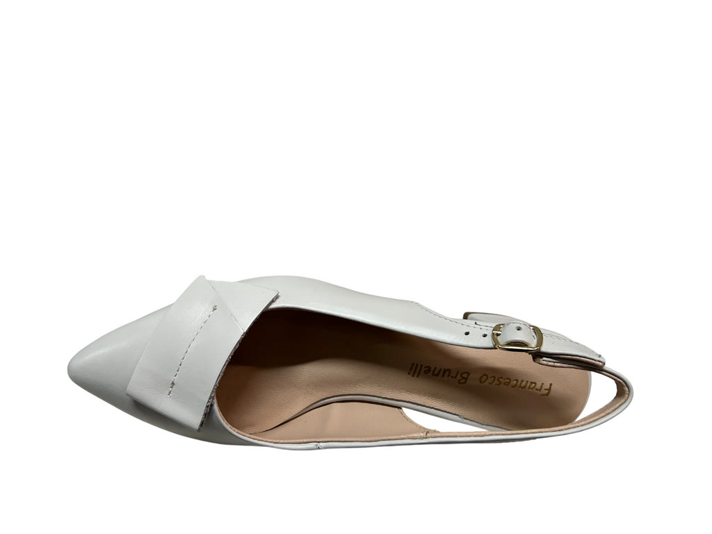 FRANCESCO BRUNELLI slingback donna a punta  5116 100% pelle