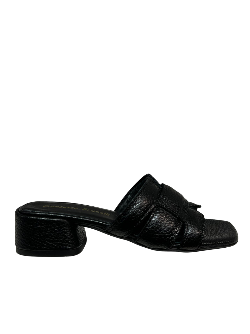 FRANCESCO BRUNELLI sandalo donna aperto dietro 5205 100% pelle