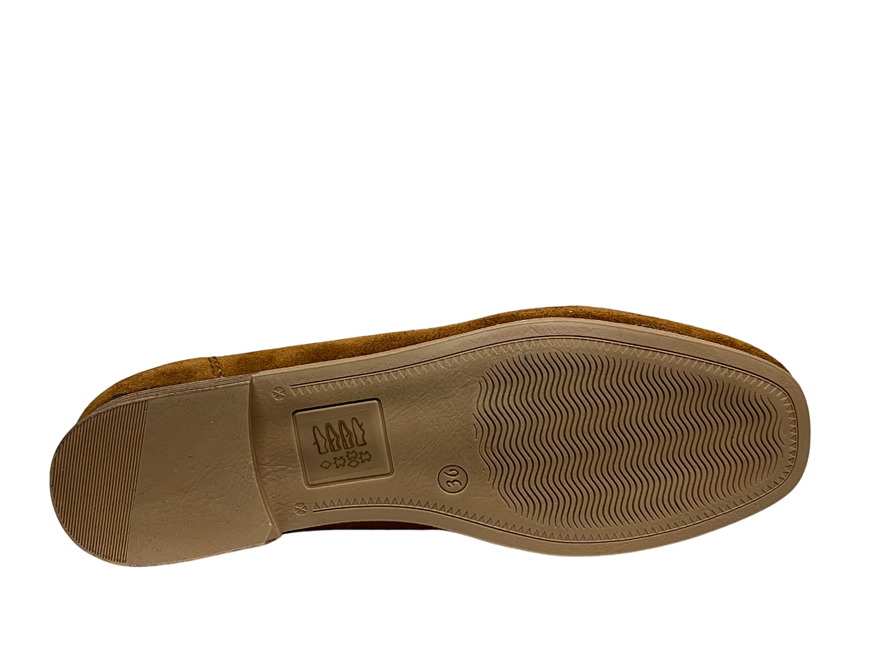 FRANCESCO BRUNELLI mocassino donna camoscio cuoio 5103 100% pelle