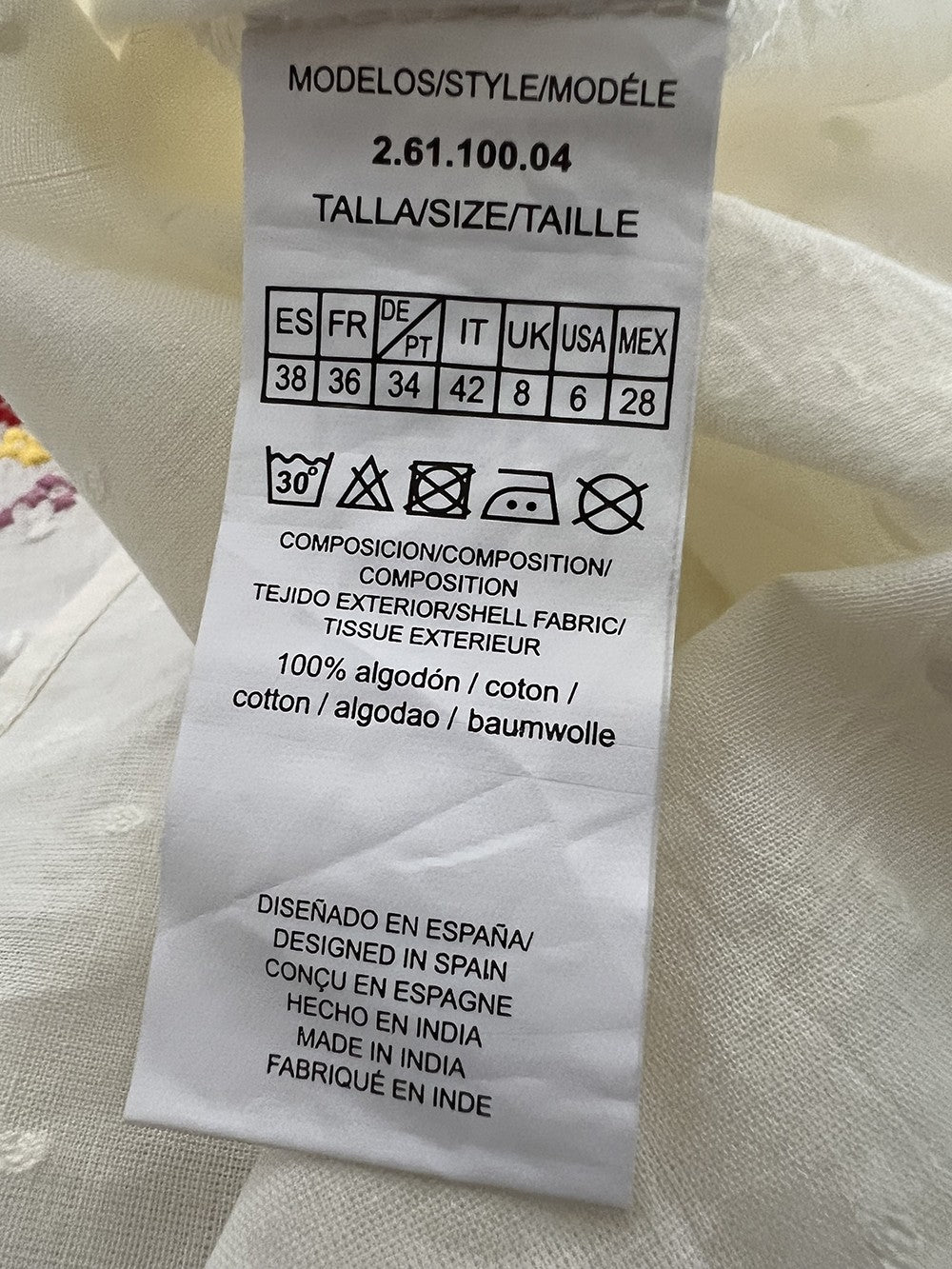 MD’M blusa donna cotone plumetis 2.61.100.04 100% cotone