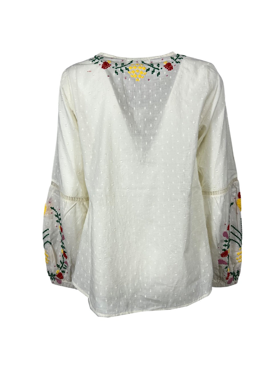 MD’M blusa donna cotone plumetis 2.61.100.04 100% cotone