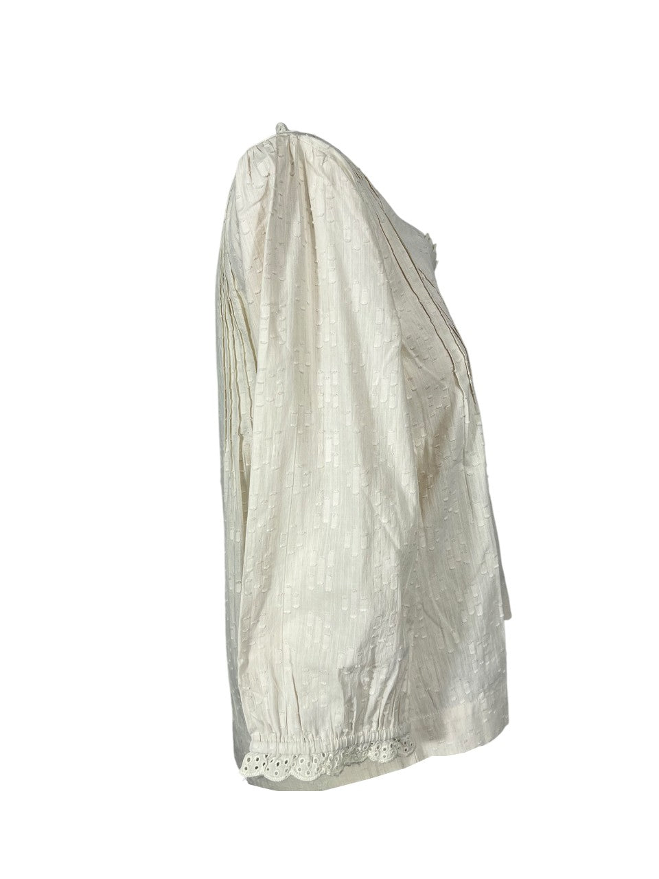 MD’M camicia donna ecru cotone plumetis 2.61.468.44 100% cotone