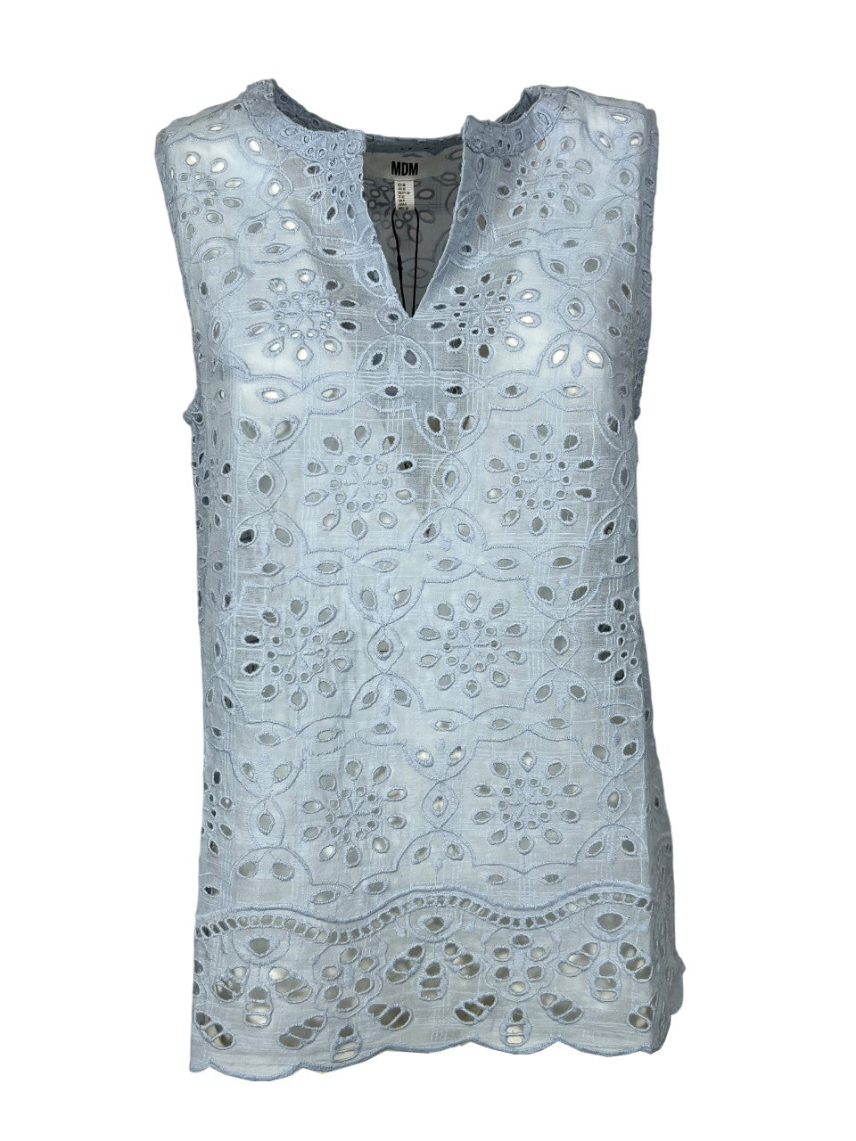 MD’M blusa donna sangallo celeste 2.61.003.03 100% cotone