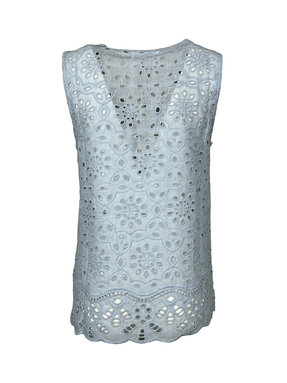 MD’M blusa donna sangallo celeste 2.61.003.03 100% cotone