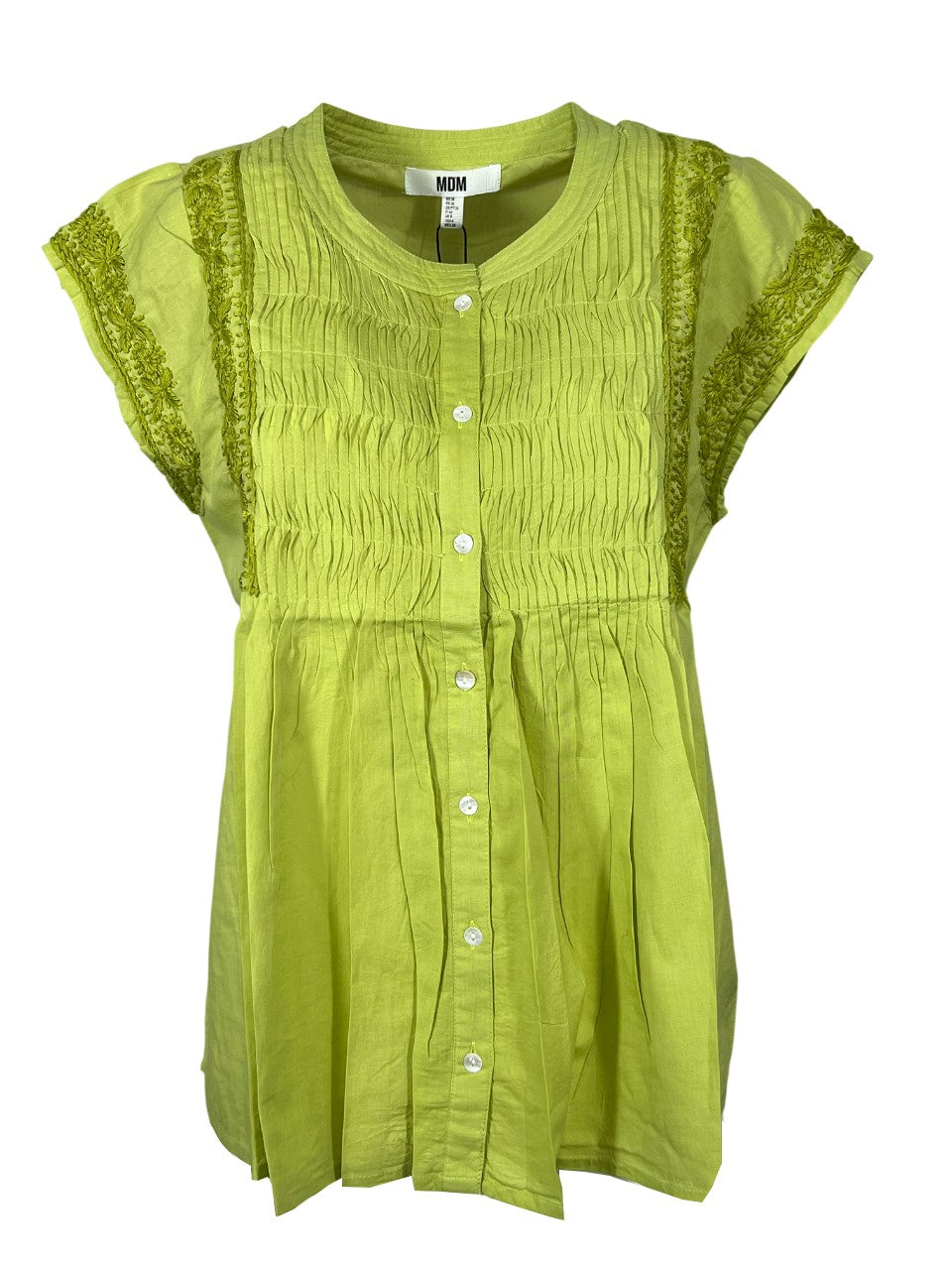 MD’M camicia donna pistacchio 2.61.037.04 100% cotone