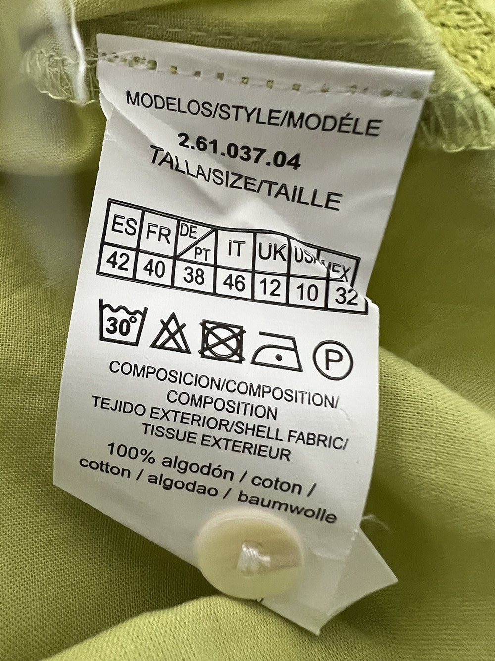 MD’M camicia donna pistacchio 2.61.037.04 100% cotone