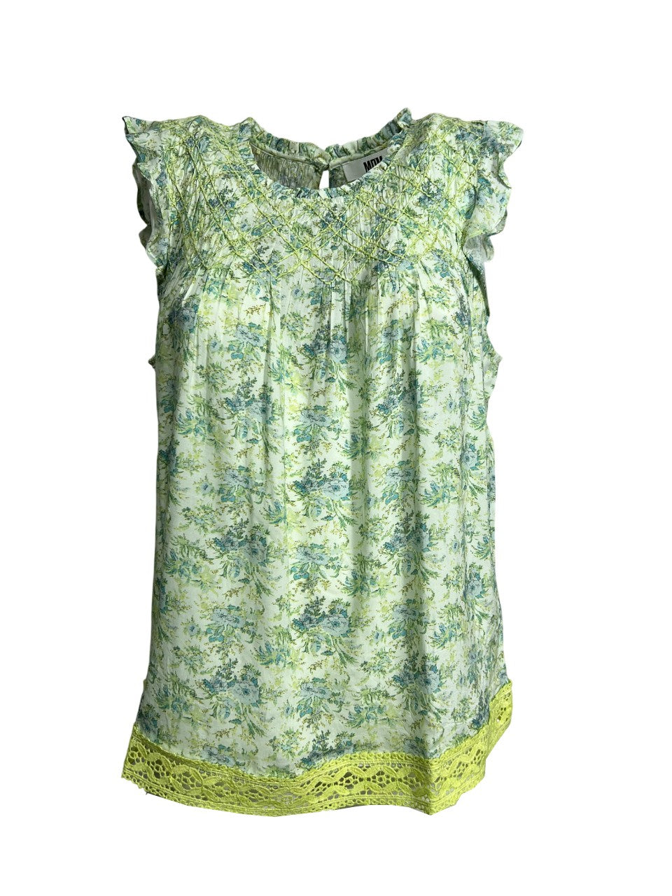 MD’M blusa donna fantasia floreale acqua/lime 2.62.073.43 100% viscosa