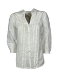 MD’M camicia donna sangallo/cotone bianco 2.61.051.40 100% cotone