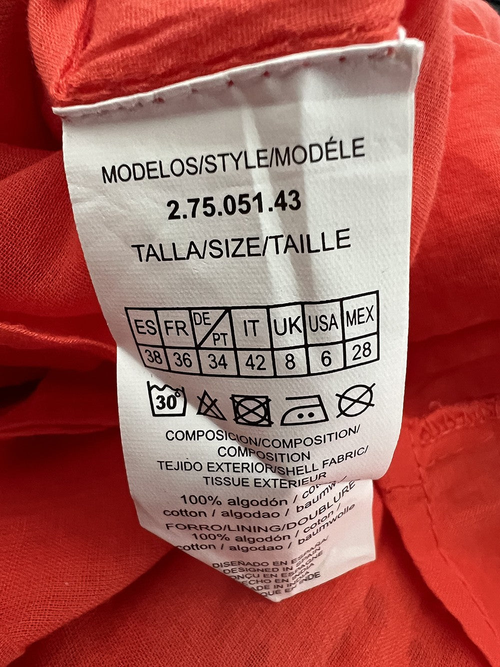 MD’M abito donna sangallo corallo 2.75.051.43 100% cotone