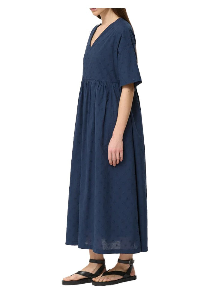 HUMILITY abito over blu foderato cotone JOHANNA-B  MADE IN ITALY