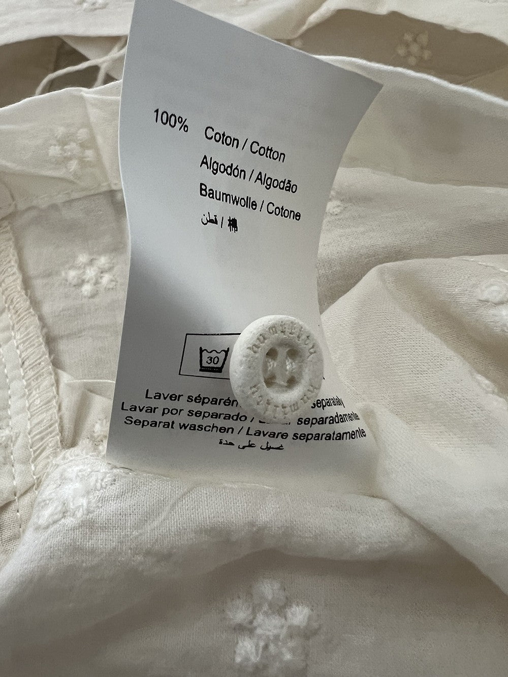 HUMILITY camicia donna cotone ricamato ecru TIRIANE-B 100% cotone MADE IN ITALY