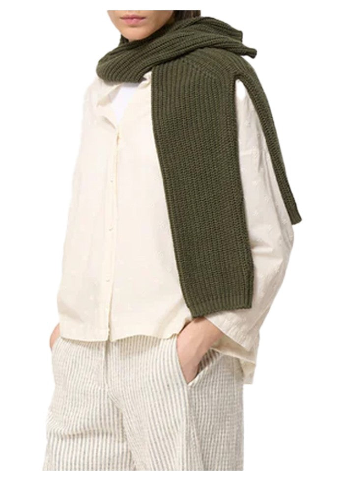 HUMILITY camicia donna cotone ricamato ecru TIRIANE-B 100% cotone MADE IN ITALY