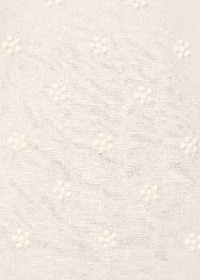 HUMILITY camicia donna cotone ricamato ecru TIRIANE-B 100% cotone MADE IN ITALY