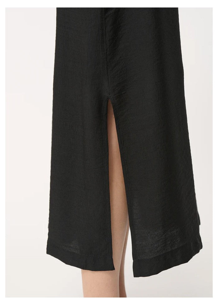 HUMILITY abito donna lungo nero  BABEO-V  MADE IN ITALY