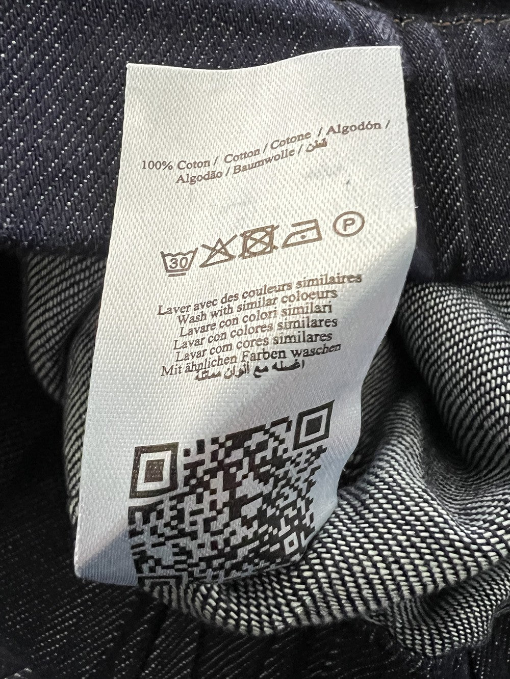 HUMILITY pantalone donna jeans blu scuro  palazzo 7/8 SOPHIO-D 100% cotone