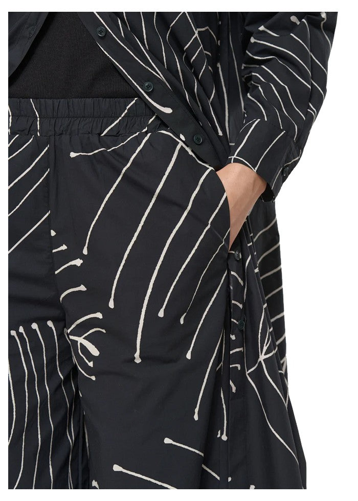 HUMILITY pantalone donna palazzo JUSANKA-V 100% cotone MADE IN ITALY