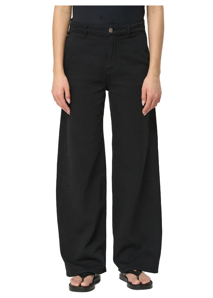 HUMILITY jeans donna neri palazzo JAY-G 99% cotone 1% elastan