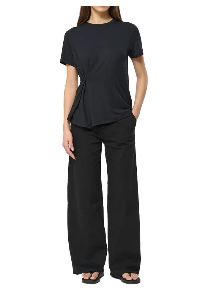 HUMILITY jeans donna neri palazzo JAY-G 99% cotone 1% elastan