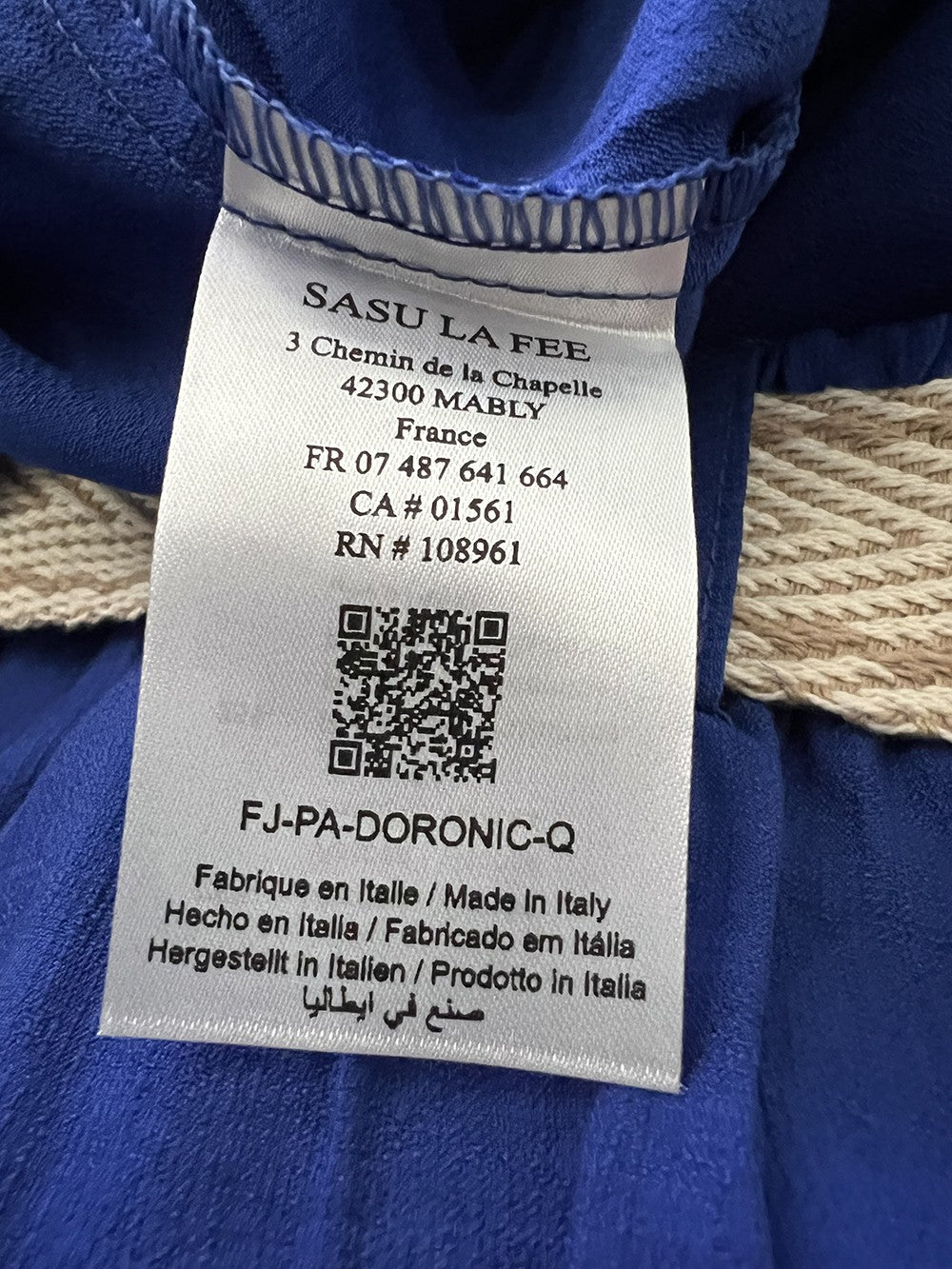 LA FEE MARABOUTEE pantalone donna palazzo DORONIC-Q MADE IN ITALY