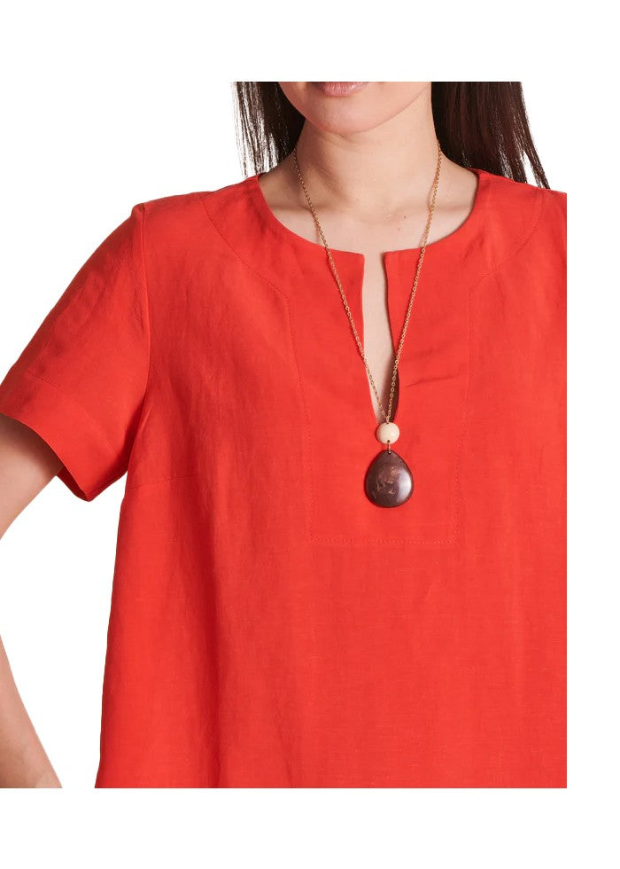 LA FEE MARABOUTEE abito donna arancio POMPEI-V MADE IN ITALY