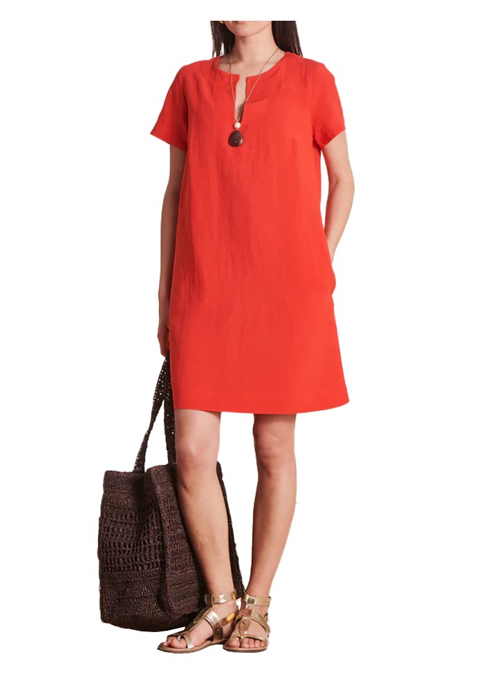 LA FEE MARABOUTEE abito donna arancio POMPEI-V MADE IN ITALY