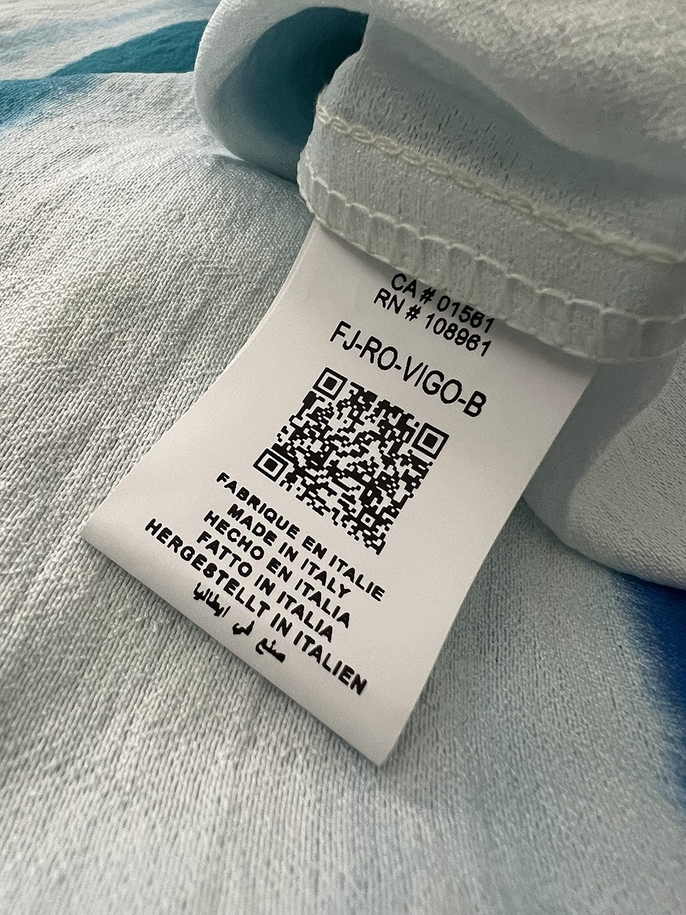 LA FEE MARABOUTEE abito donna fantasia righe acqua/azzurro VIGO-B MADE IN ITALY