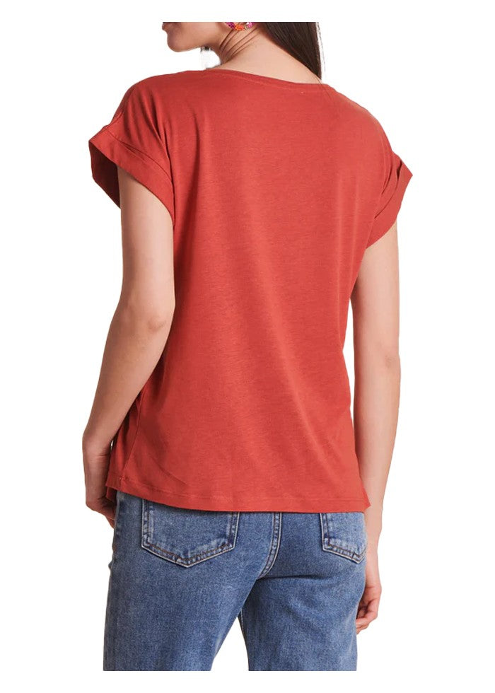 LA FEE MARABOUTEE t-shirt donna DALEN 67% lyocell 33% cotone