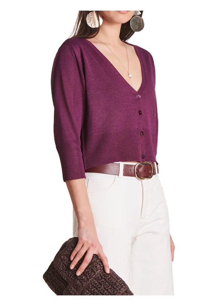 LA FEE MARABOUTEE cardigan donna corto DANELE MADE IN ITALY