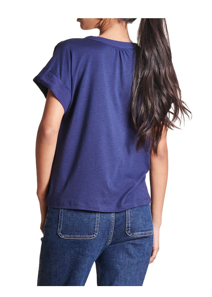 LA FEE MARABOUTEE maglia donna bimateriale VRIANI