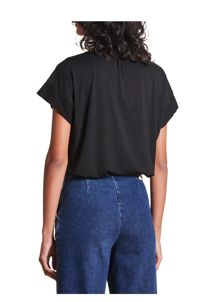 LA FEE MARABOUTEE maglia donna bimateriale VRIANI