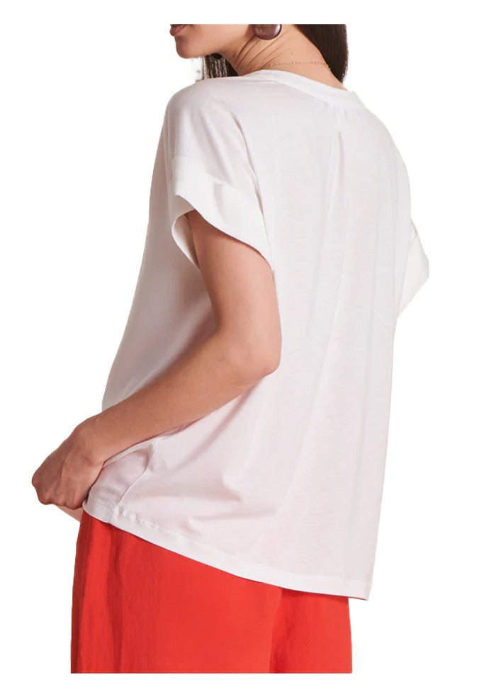 LA FEE MARABOUTEE maglia donna bimateriale VRIANI