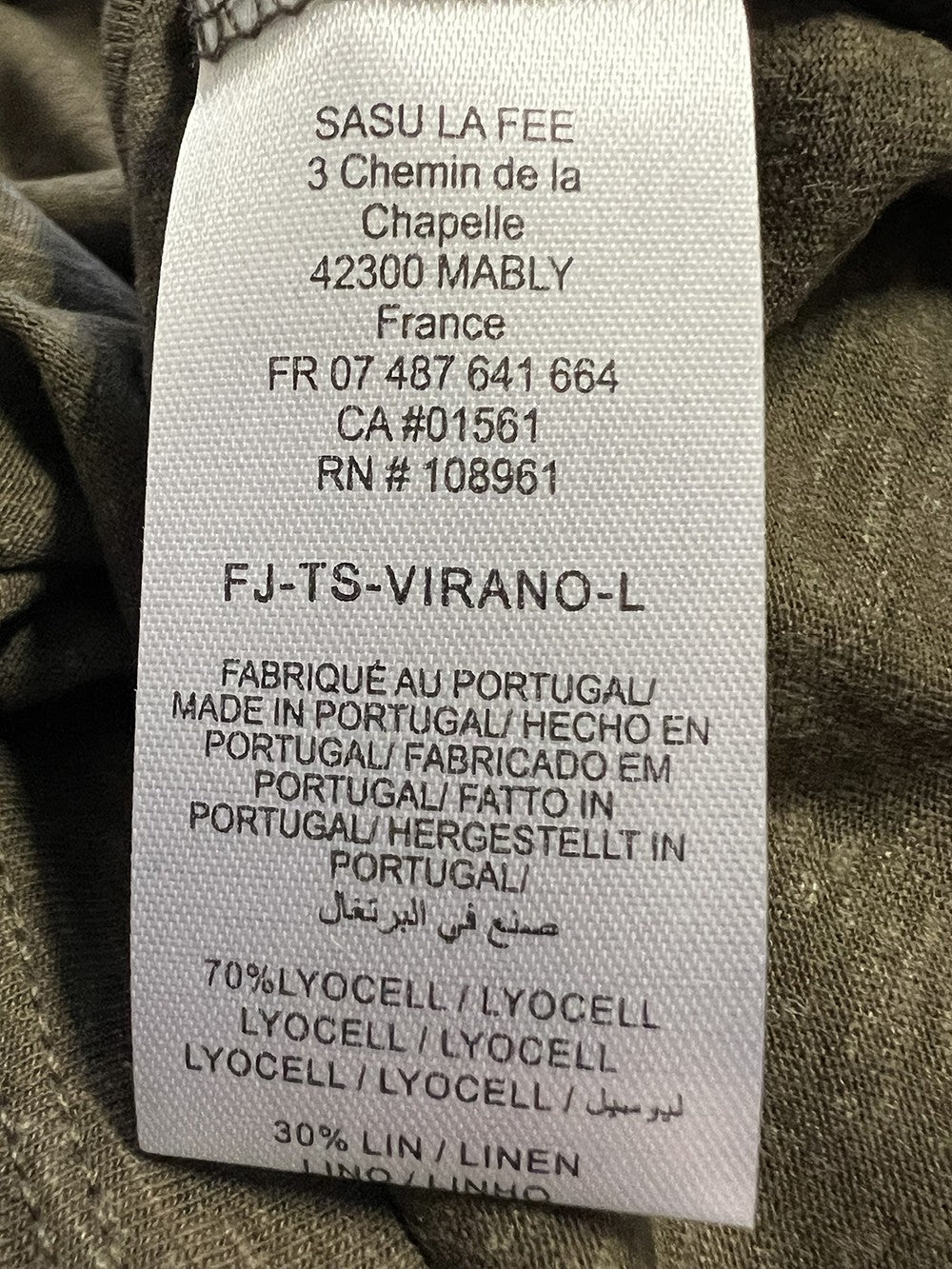 LA FEE MARABOUTEE t-shirt donna VIRANO-L 70% lyocell 30% lino