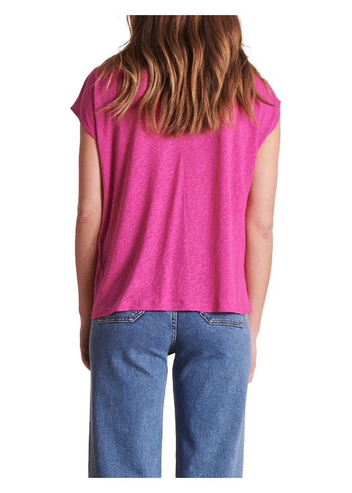 LA FEE MARABOUTEE t-shirt donna VIRANO-L 70% lyocell 30% lino