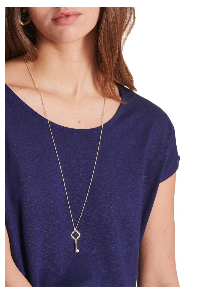 LA FEE MARABOUTEE t-shirt donna VIRANO-L 70% lyocell 30% lino