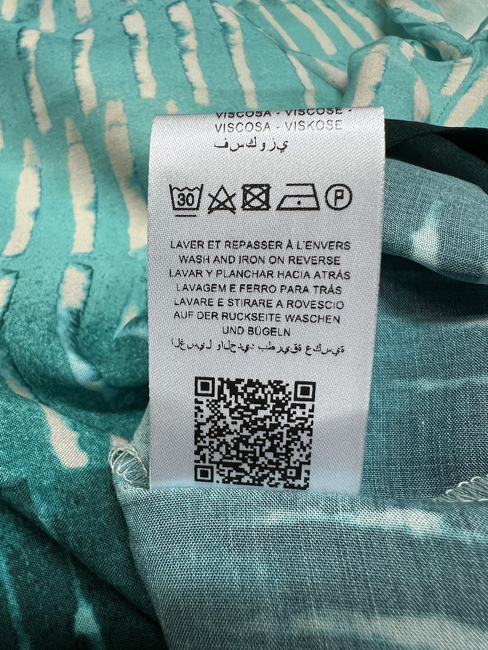 LA FEE MARABOUTEE blusa donna acqua/petrolio LAMIYA-C MADE IN ITALY