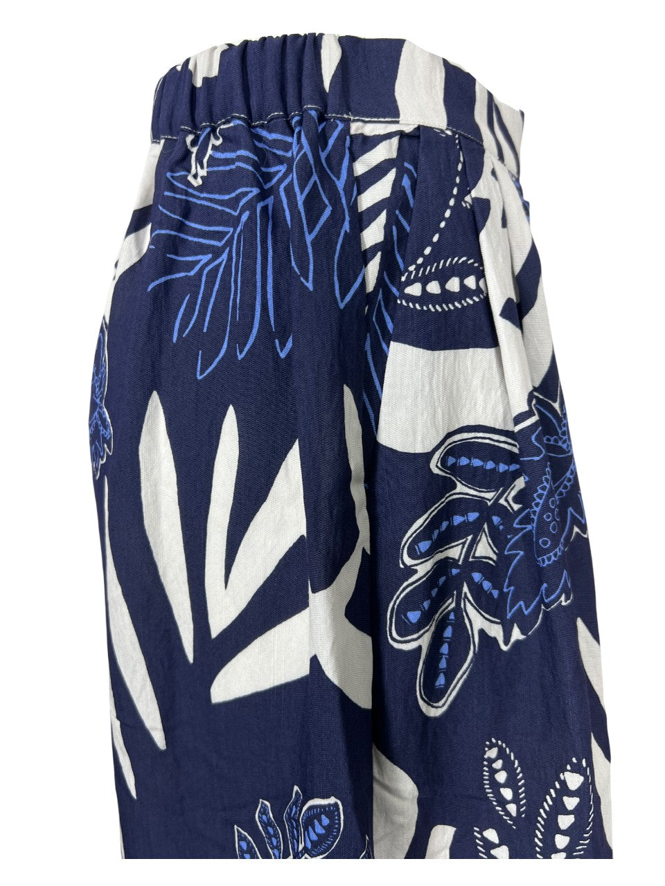 LA FEE MARABOUTEE gonna donna blu/bianco DALO-P 82% viscosa 18% poliammide