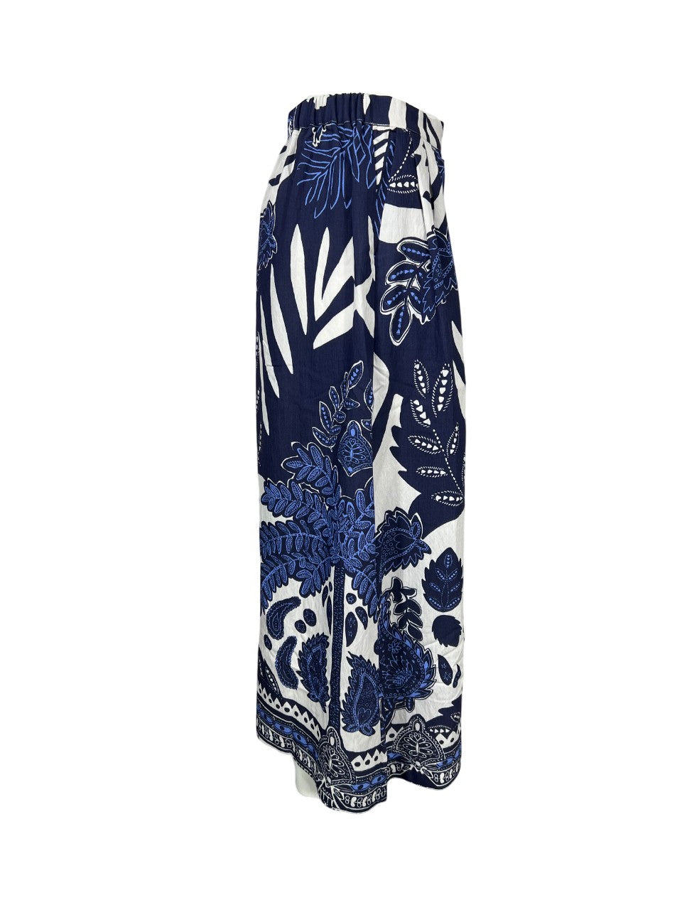 LA FEE MARABOUTEE gonna donna blu/bianco DALO-P 82% viscosa 18% poliammide