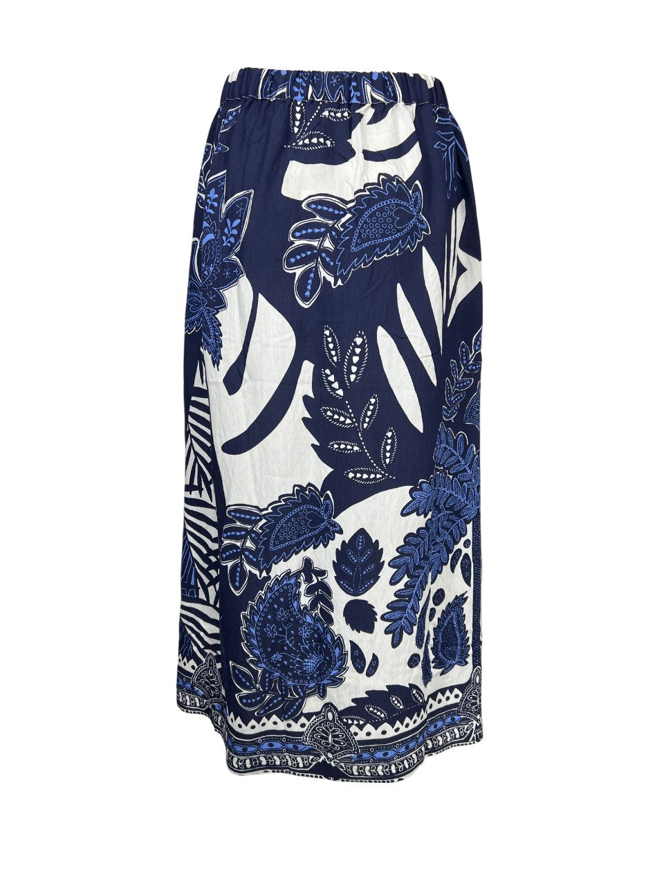 LA FEE MARABOUTEE gonna donna blu/bianco DALO-P 82% viscosa 18% poliammide