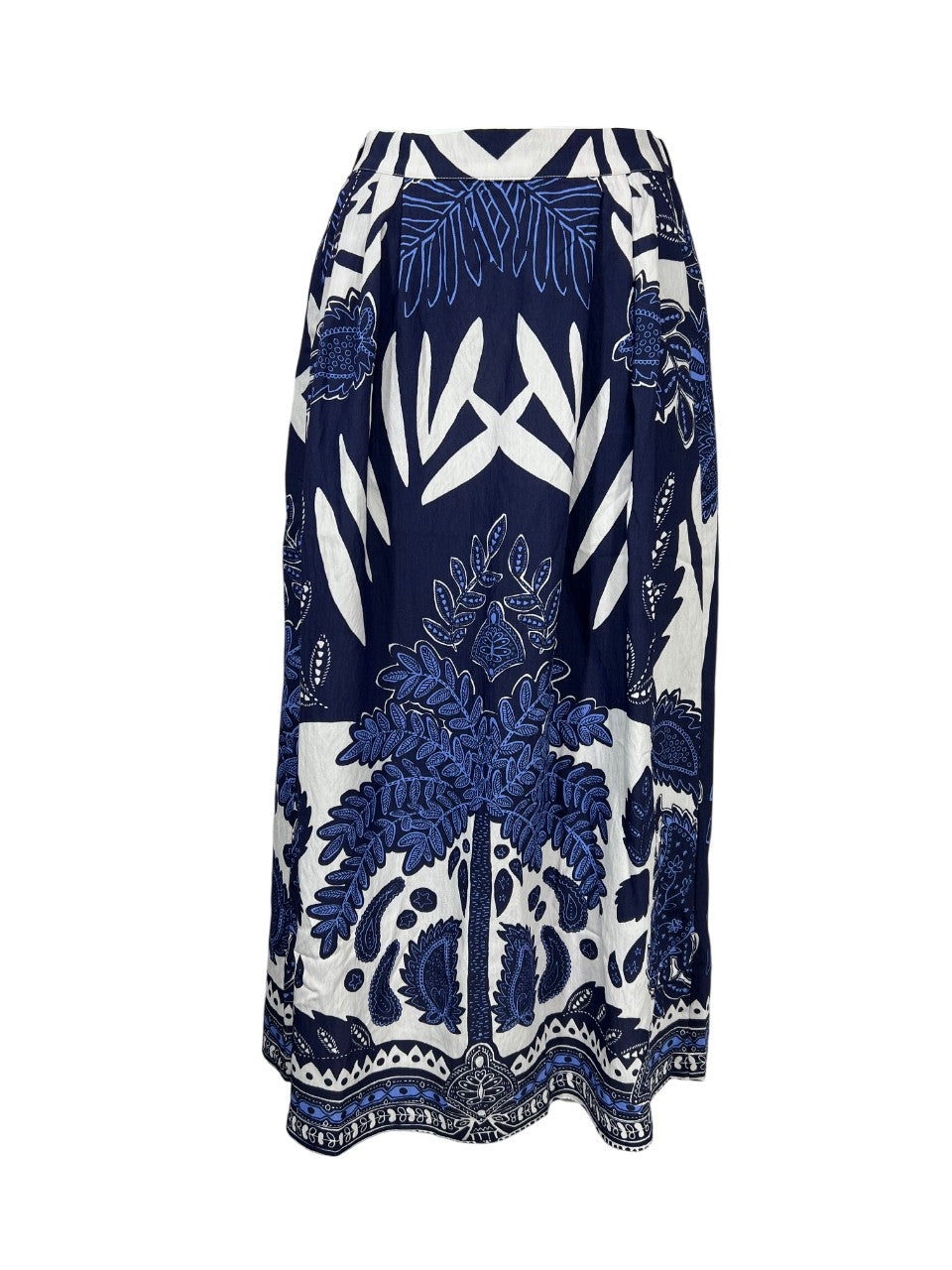 LA FEE MARABOUTEE gonna donna blu/bianco DALO-P 82% viscosa 18% poliammide