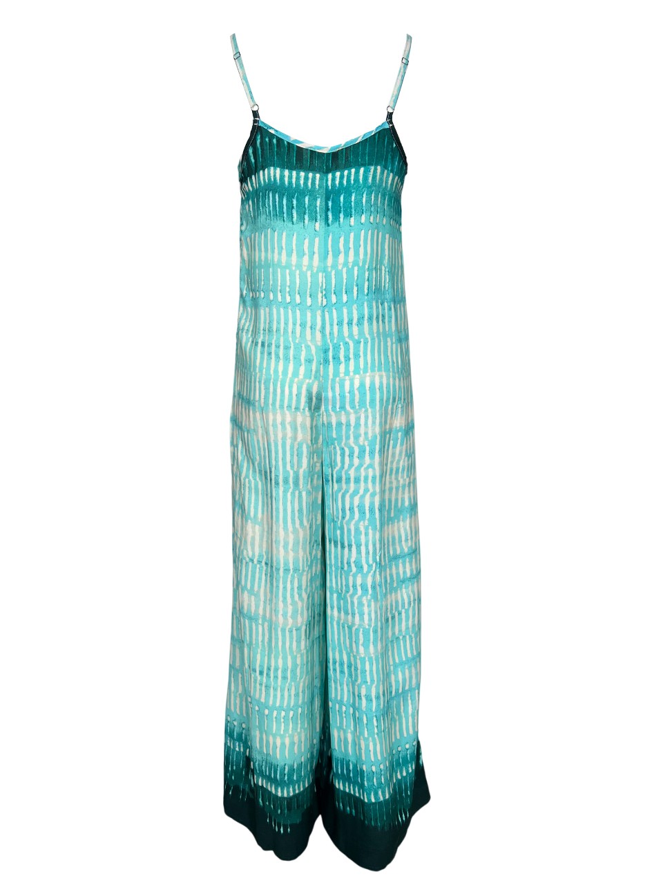 LA FEE MARABOUTEE tuta donna palazzo acqua/petrolio BIDART-C MADE IN ITALY