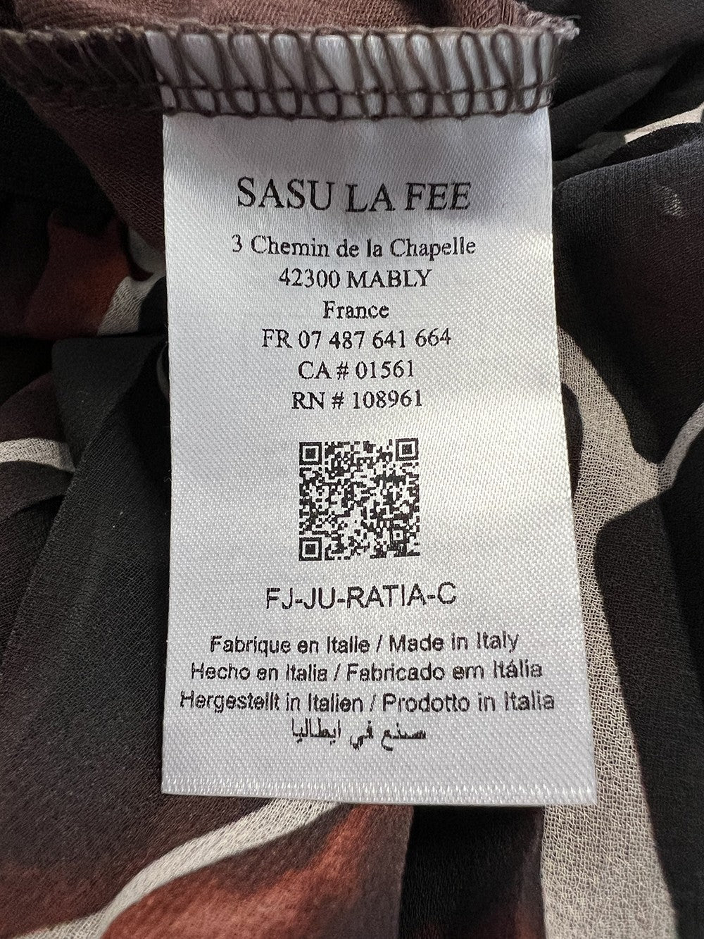 LA FEE MARABOUTEE gonna donna plisse voile stampa animalier marrone RATIA - C MADE IN ITALY