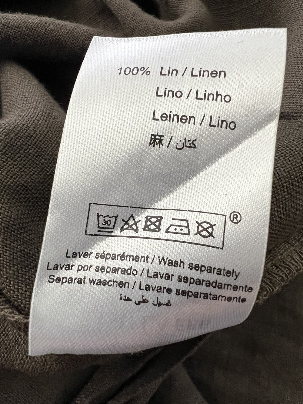 LA FEE MARABOUTEE pantalone donna palazzo lino marrone DOVE-L 100% lino MADE IN ITALY