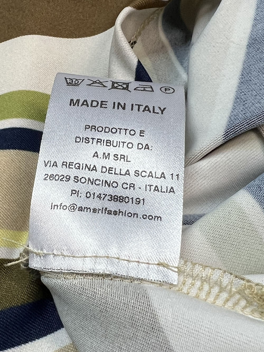 THE ABITO MILANO maglia donna svasata over righe diagonali beige/lime/verde BL08JS MADE IN ITALY