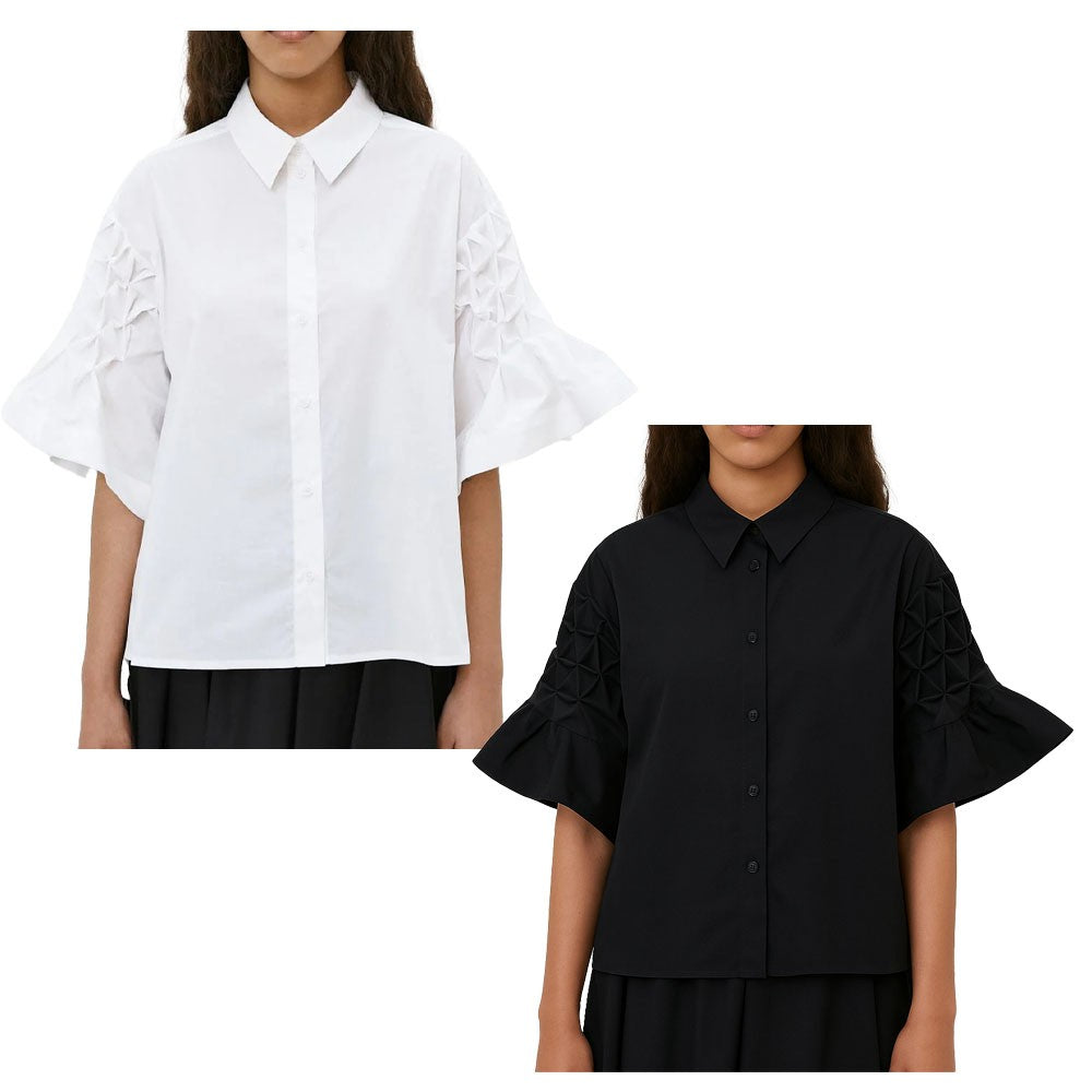 MEIMEIJ camicia donna a campana M5PA44 100% cotone MADE IN ITALY